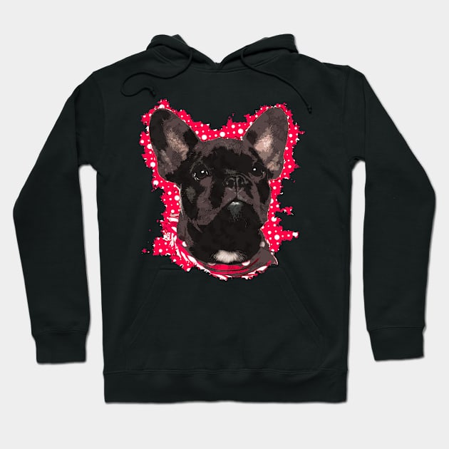 French Bulldog Puppy Hoodie by Nartissima